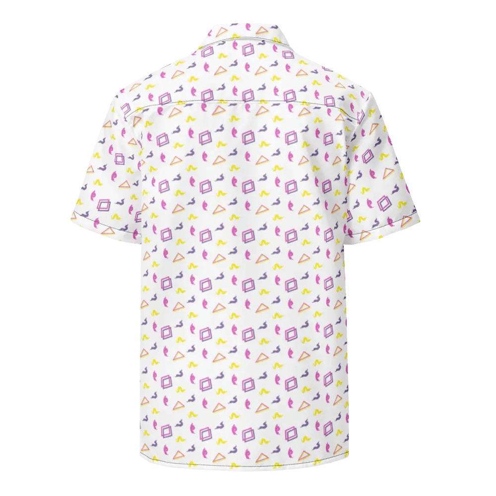 Oh Worm white pattern button down shirt product image (3)