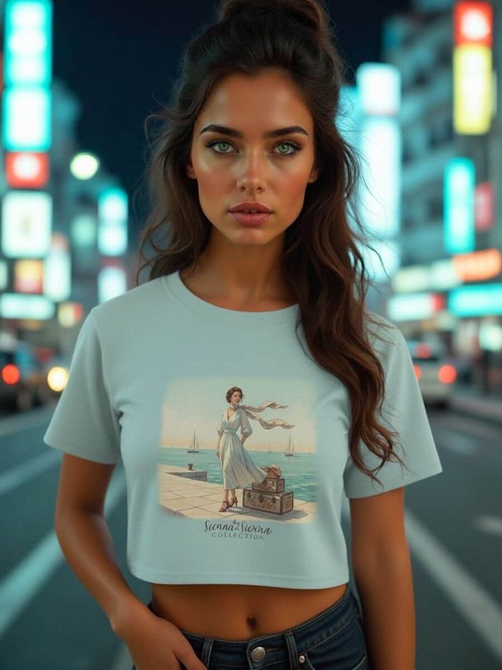 Seaside Escape Crop Top – Retro Wanderlust Style product image (1)