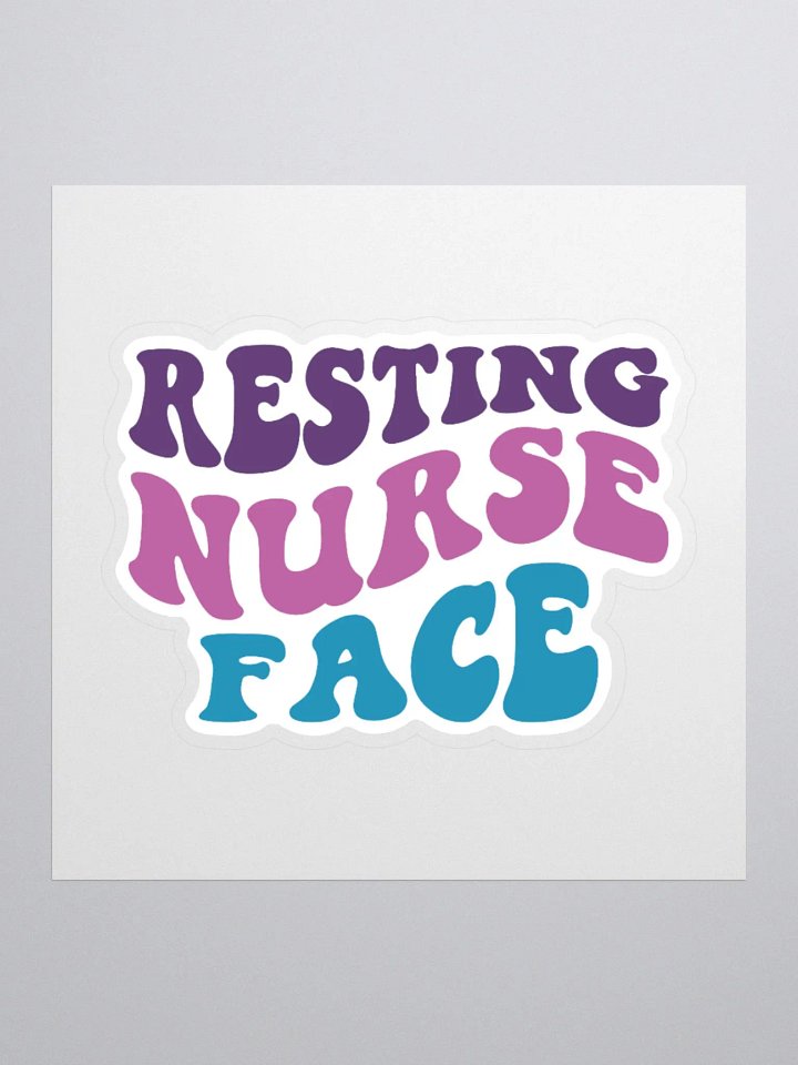 Resting Nurse Face Sticker product image (1)