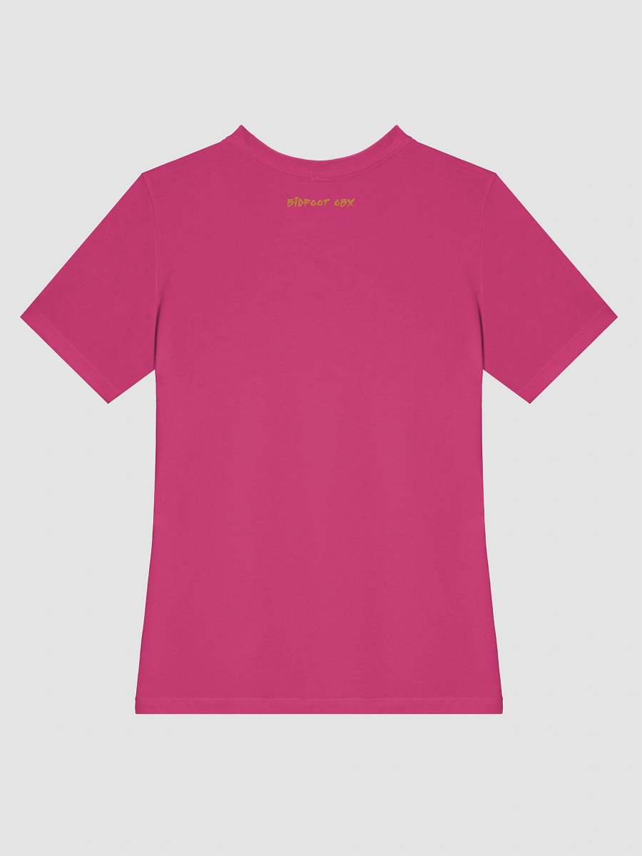 Destination Bigfoot Bronco Bigfoot Logo Bella+Canvas Women's Supersoft Relaxed-fit T-Shirt (Berry) product image (4)