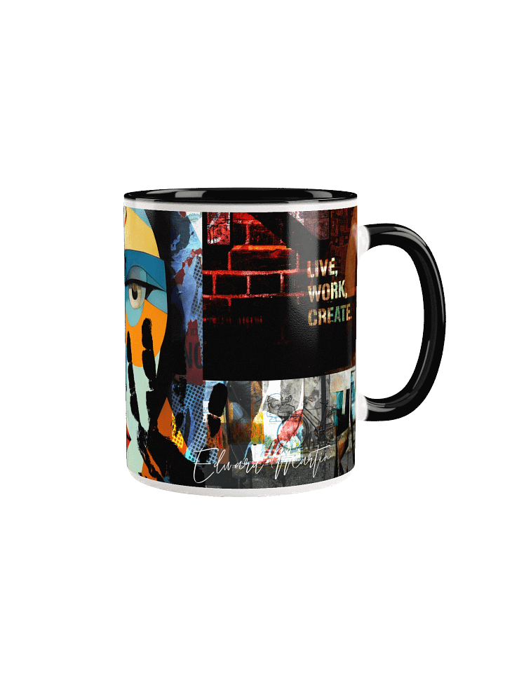 'Live, Work, Create' by Edward Martin Ceramic Mug product image (8)