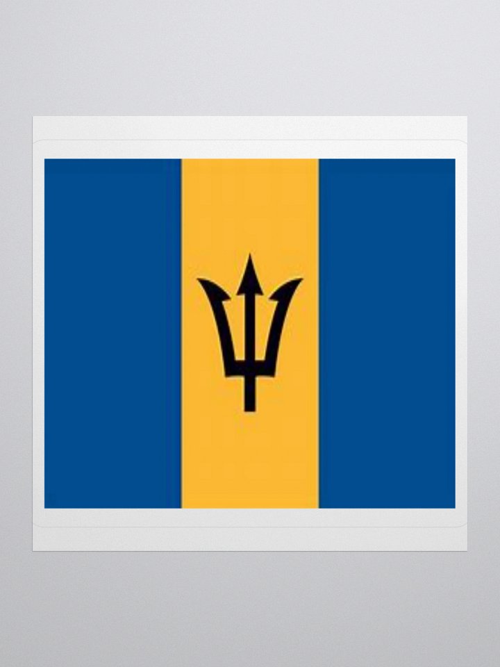 Exclusive Barbados Flag Kiss-Cut Stickers - High-Quality Vinyl, Multiple Sizes product image (1)