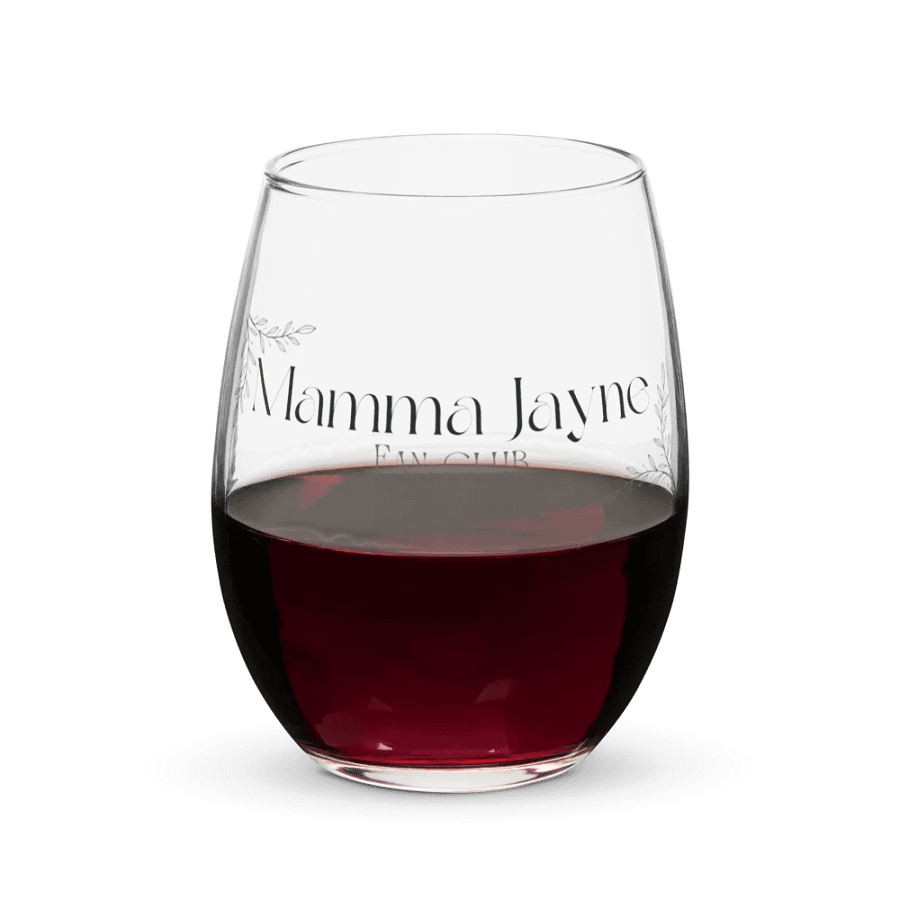 Mamma Jayne Stemless Wine Glass product image (5)
