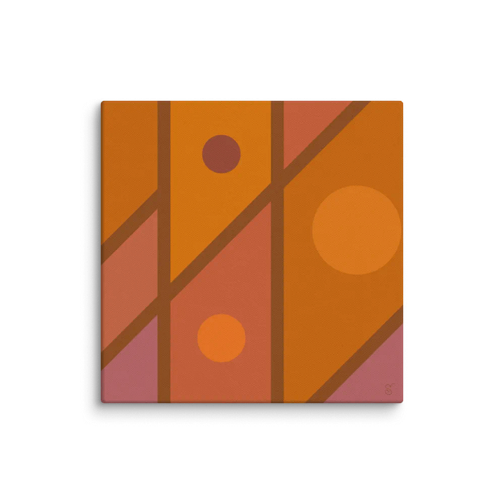 Harmonious Geometry Canvas Art - Abstract Composition No. 2 product image (1)