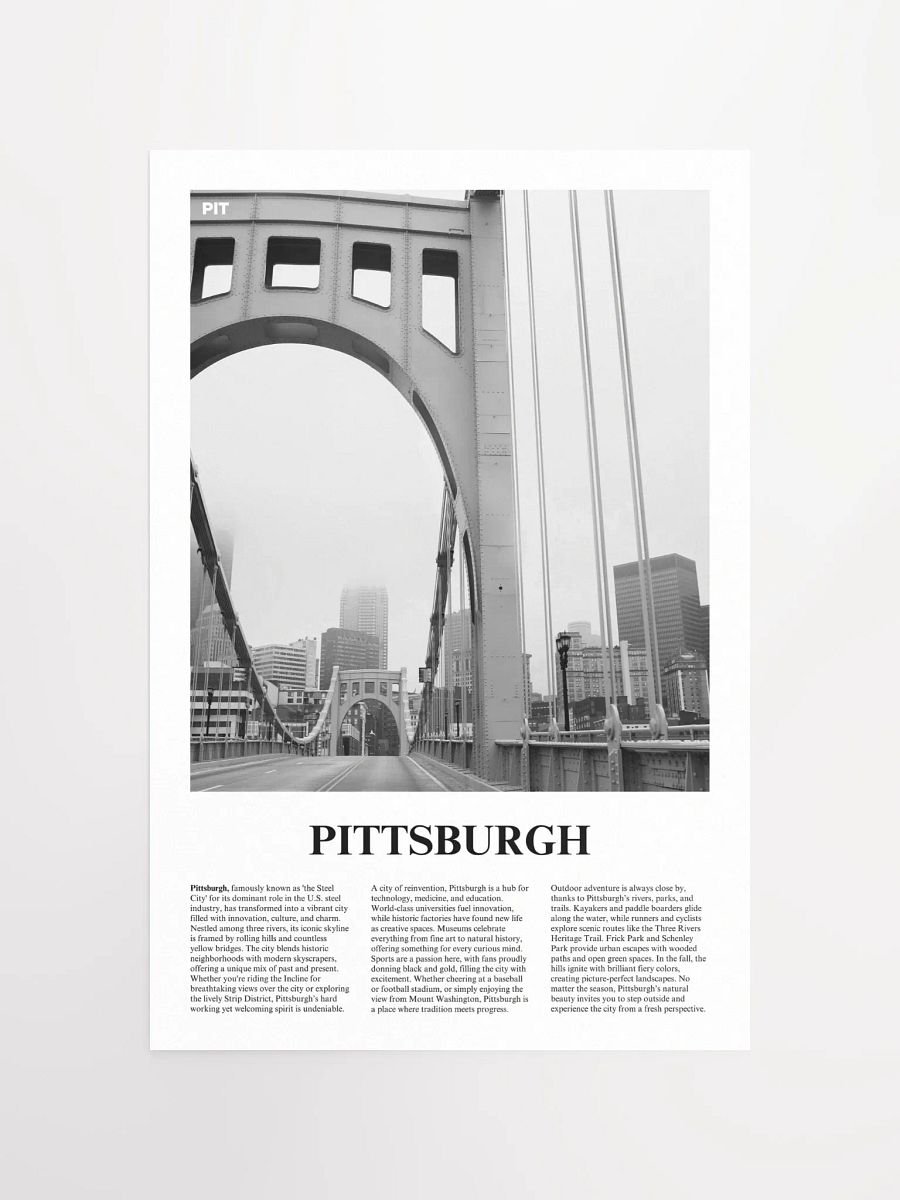 Pittsburgh 01 Newspaper Poster product image (9)
