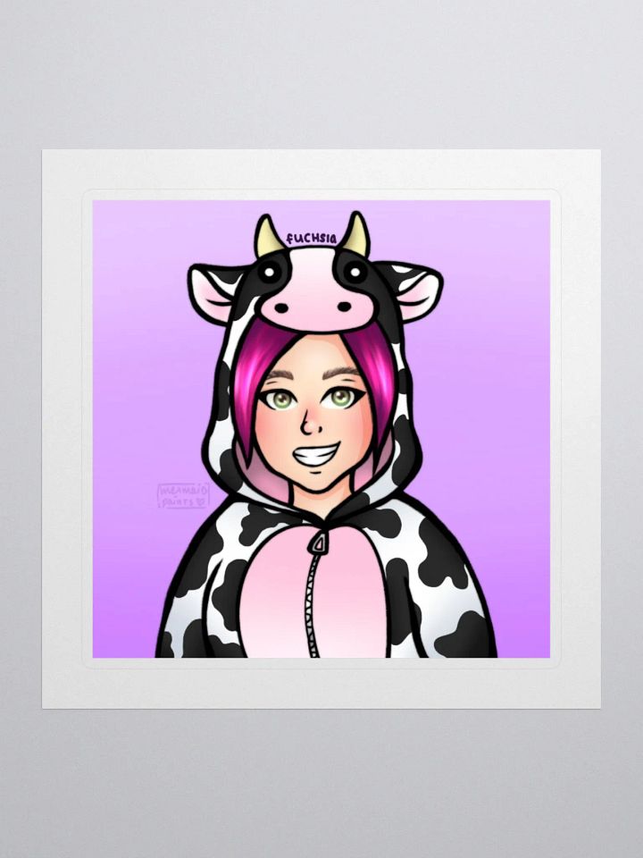 Fuchsia Logo Sticker product image (2)