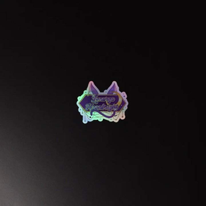 Lunarya Moonbright Logo - Holographic Sticker product image (2)