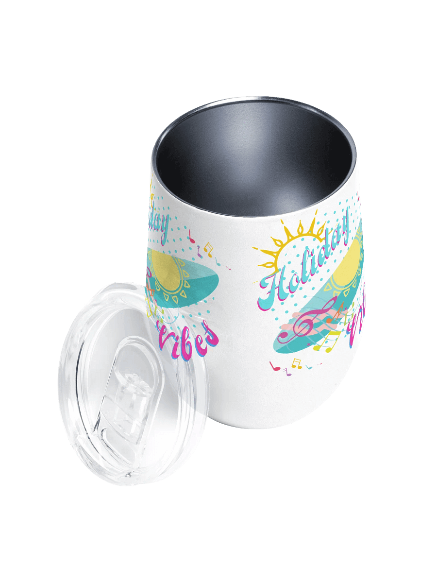 holiday Vibes Wine Tumbler summer fun gift for moms ladies gents friends colleagues product image (3)