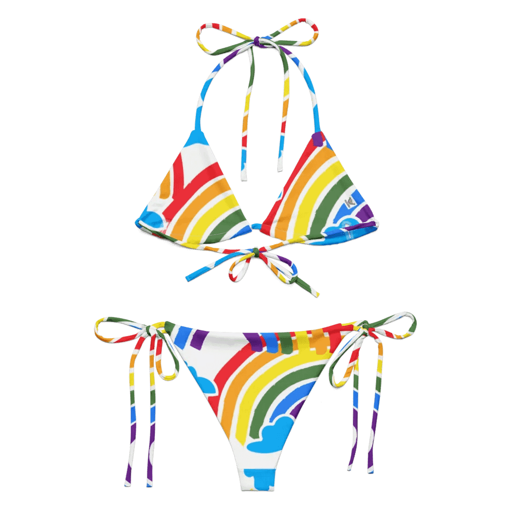 Rainbow Clouds Recycled Bikini Set product image (1)