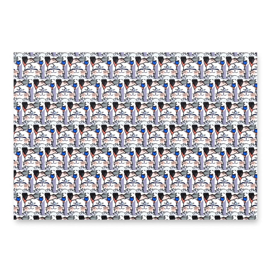 Mystic White Foxy Wrapping Paper Set product image (3)