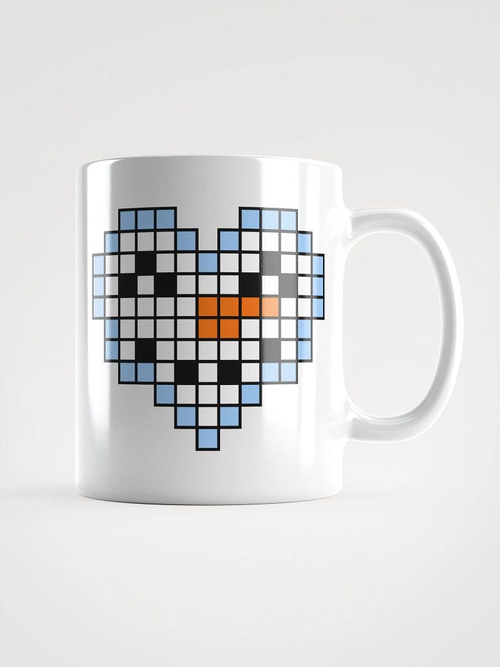 Snowman Heart White Glossy Mug product image (2)