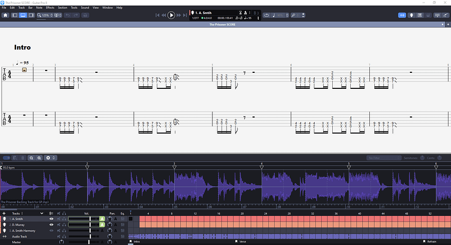 The Prisoner PDF TAB + Backing Track MP3 product image (3)