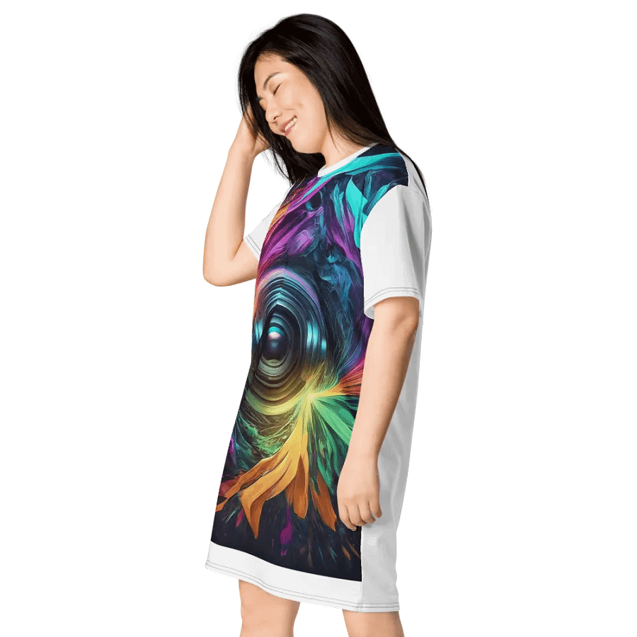 Ethereal Lens Flow T-Shirt Dress product image (3)