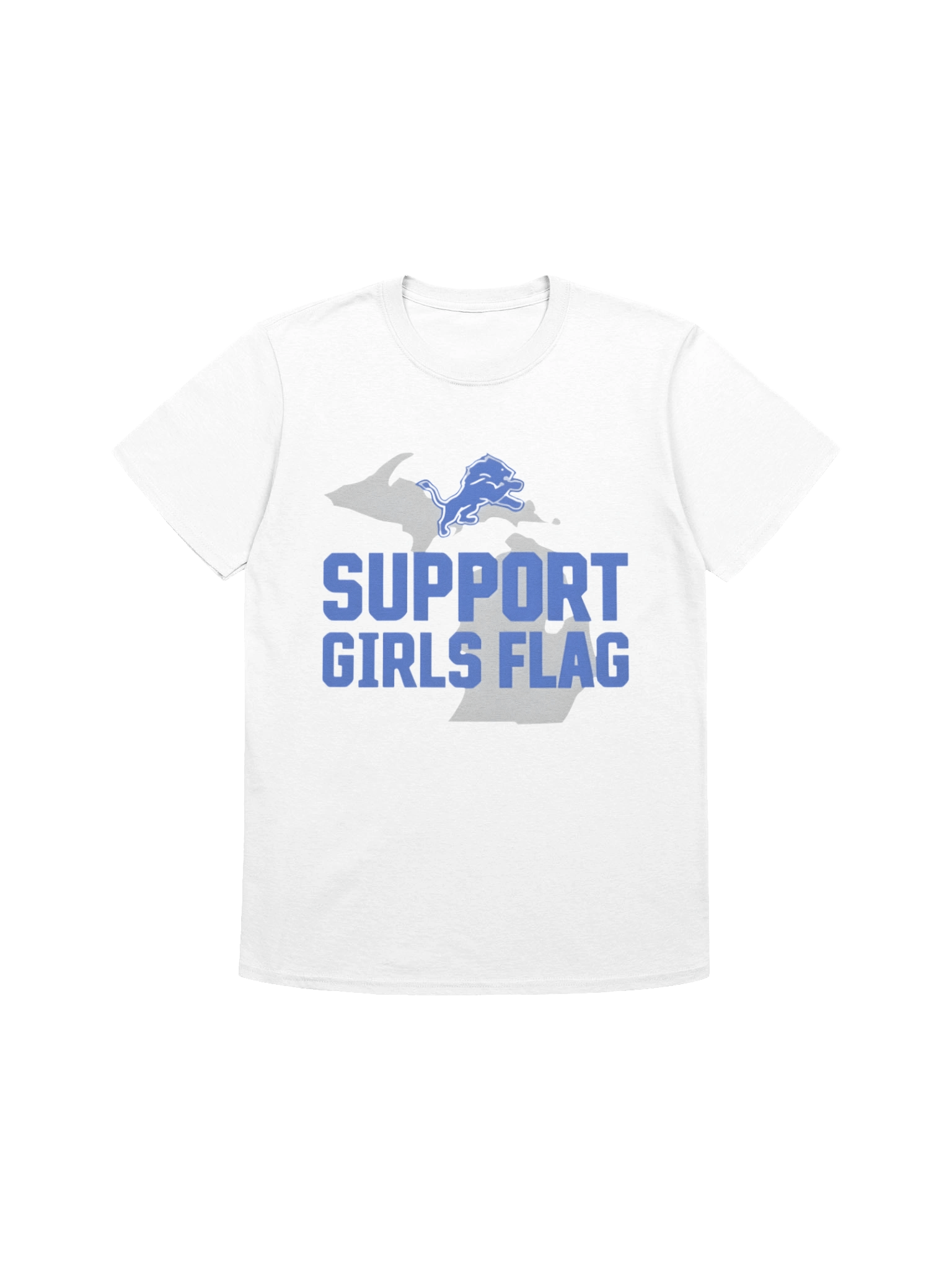 Lions Support Girls Flag Shirt product image (1)