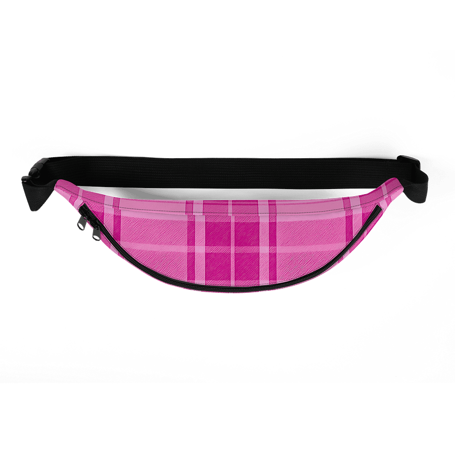 Pink Plaid Fanny Pack (Waist Bag) product image (5)