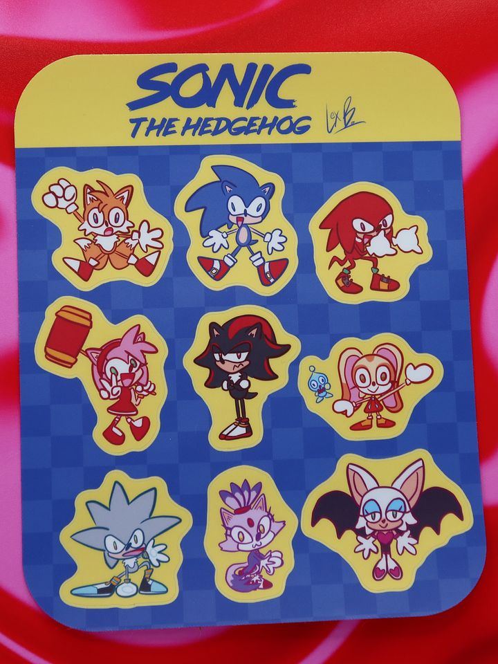 Sonic the Hedgehog characters Sticker Sheet product image (1)