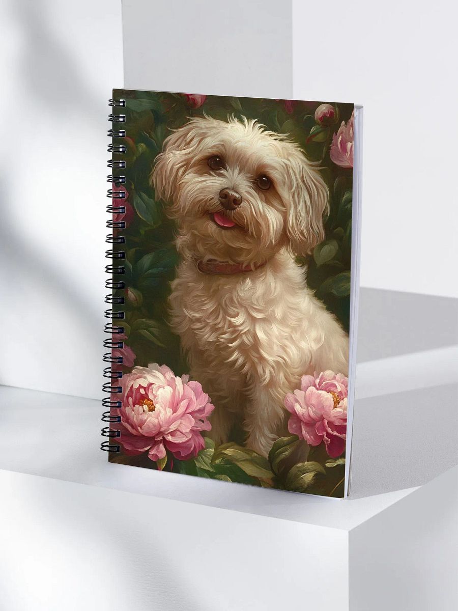 Peony Canine Dreams Spiral Notebook product image (4)