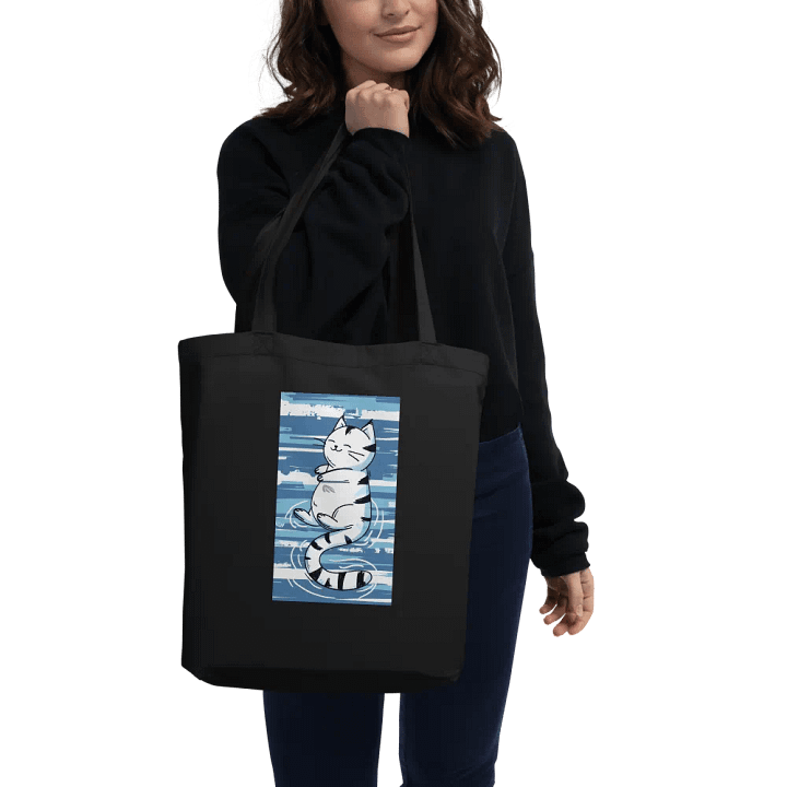 Playful Cat Vibes - Econscious Eco-Friendly Tote Bag product image (2)