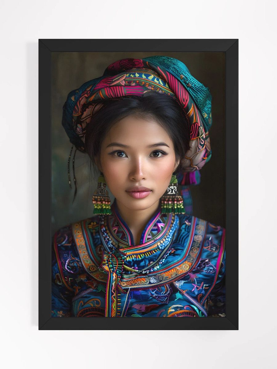Traditional clothing woman portrait with vibrant colors product image (1)