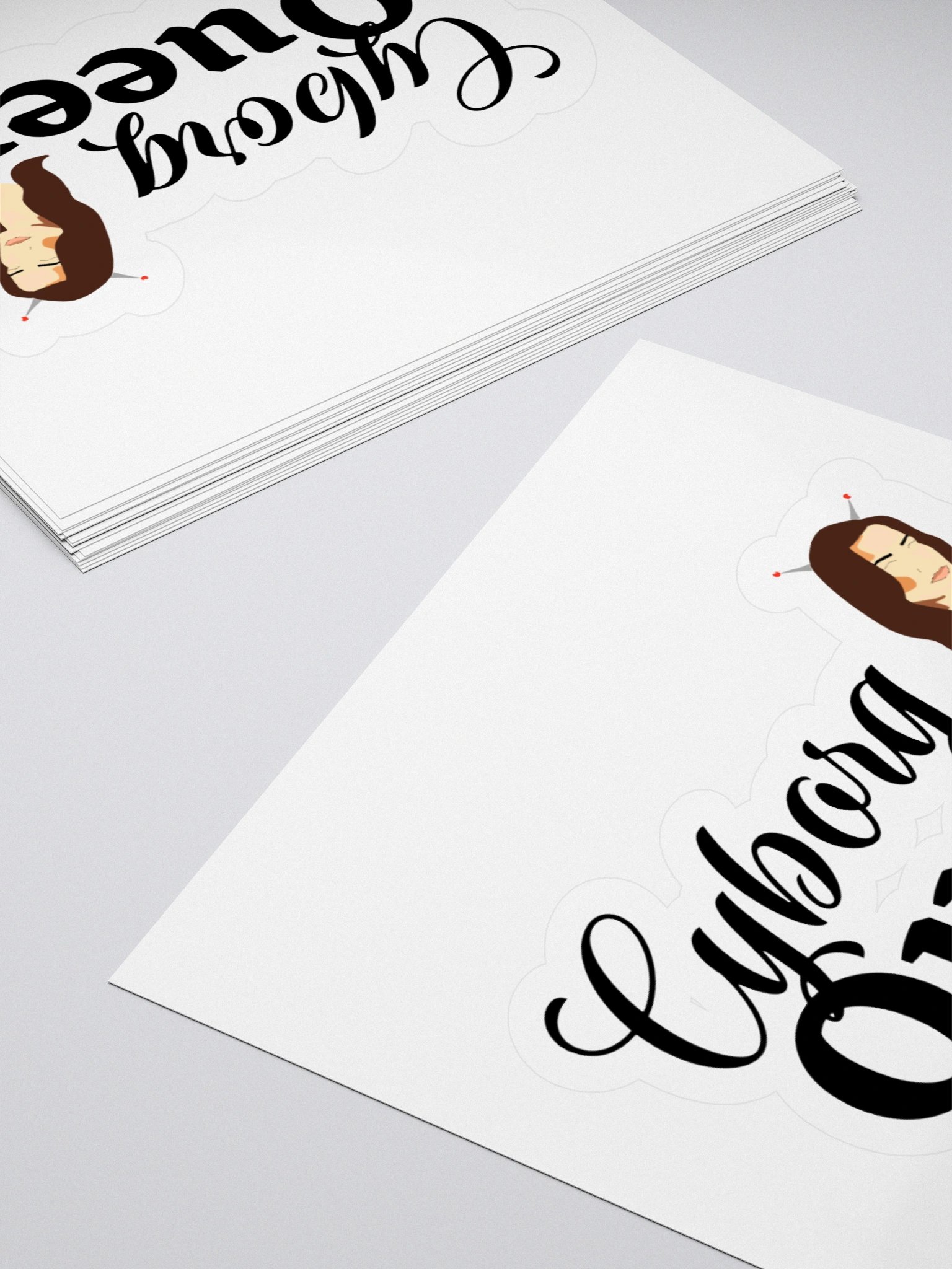 Cyborg Queen Kiss Cut Sticker product image (12)