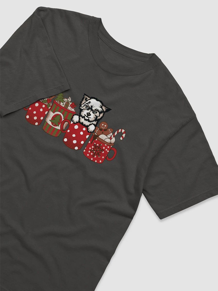 Cute West Highland White Terrier in a Christmas Cup T-Shirt | Funny Christmas Westie Pup in a Cup product image (26)