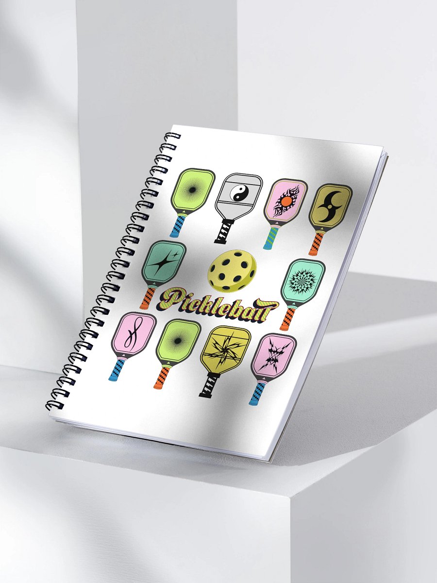 Pickleball Paddles Vibrant Spiral Notebook product image (3)
