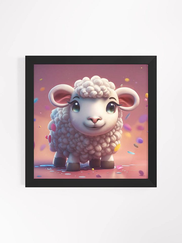 Framed Cute Sheep Poster product image (1)