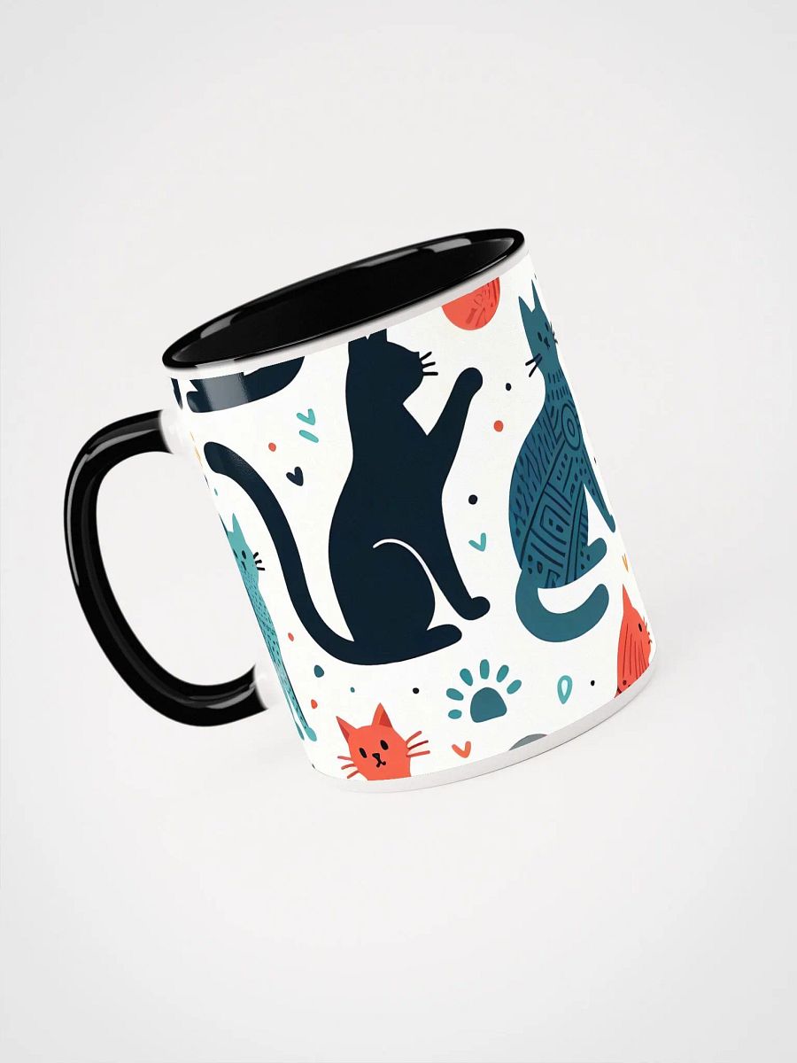 Whimsical Cats Mug with Color Inside product image (3)