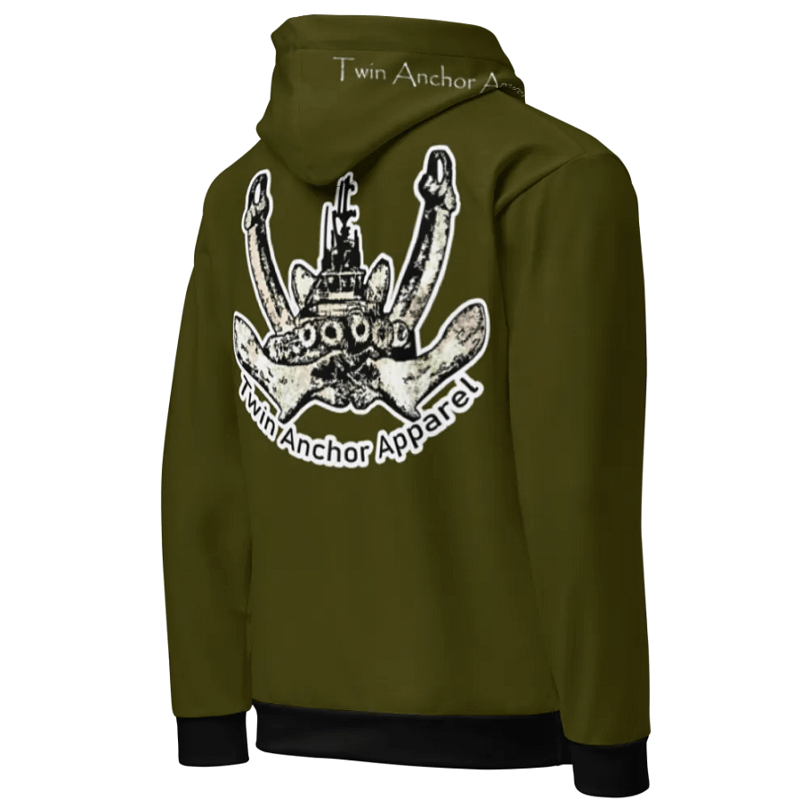 Green Twin Anchor Logo Hoodie product image (4)