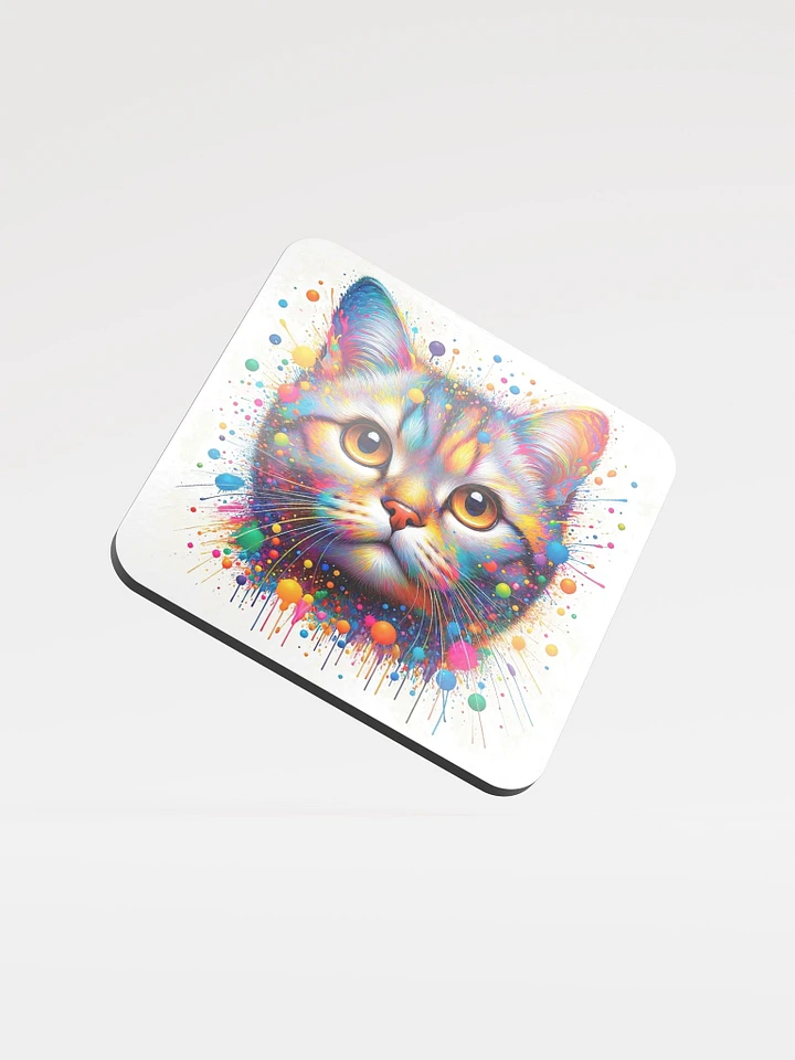 Glossed Cork Coaster: American Shorthair product image (1)