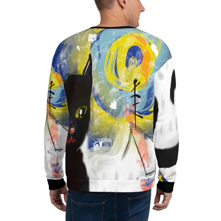 CityCatPaint7 Unisex Art Sweatshirt product image (2)