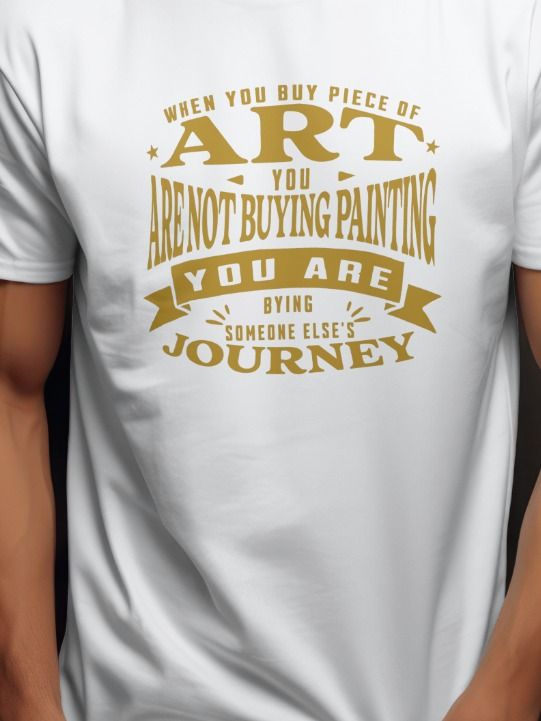 Artist's Journey Gold Text T-Shirt product image (1)