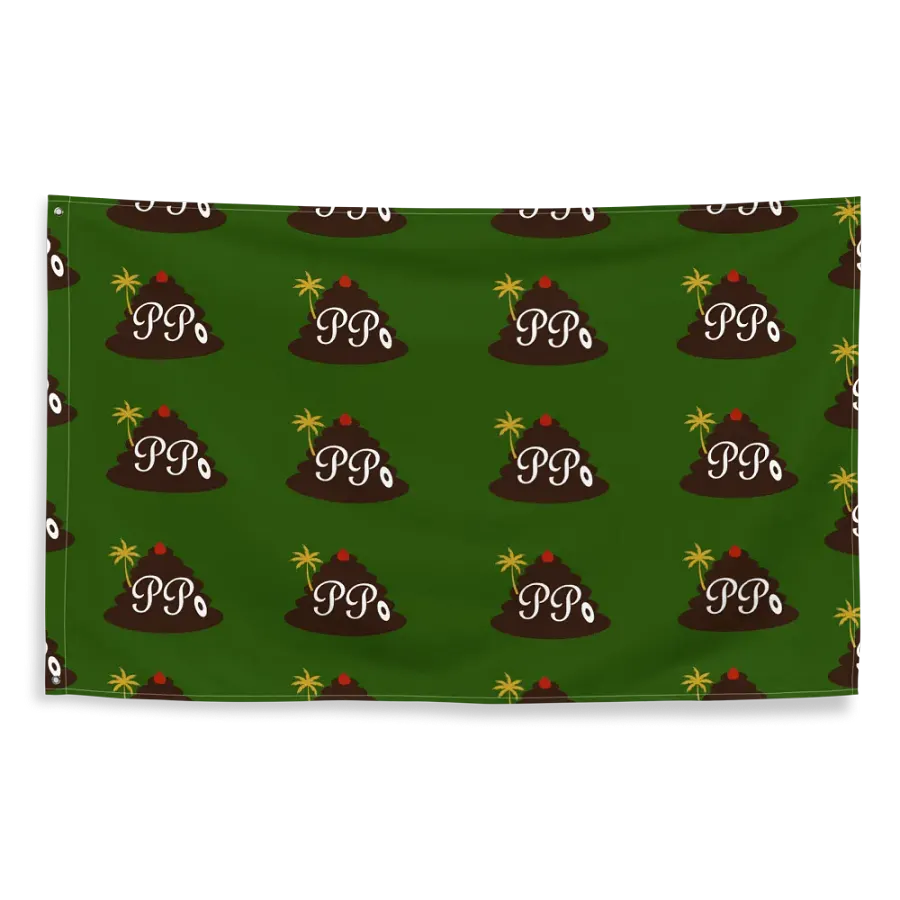 Poop Pees Classic Logo Flag product image (2)