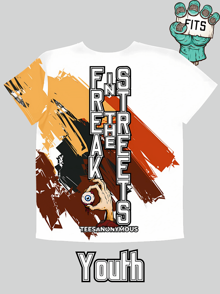 Youth Graphic Tee - Freak in the Streets v18 product image (2)