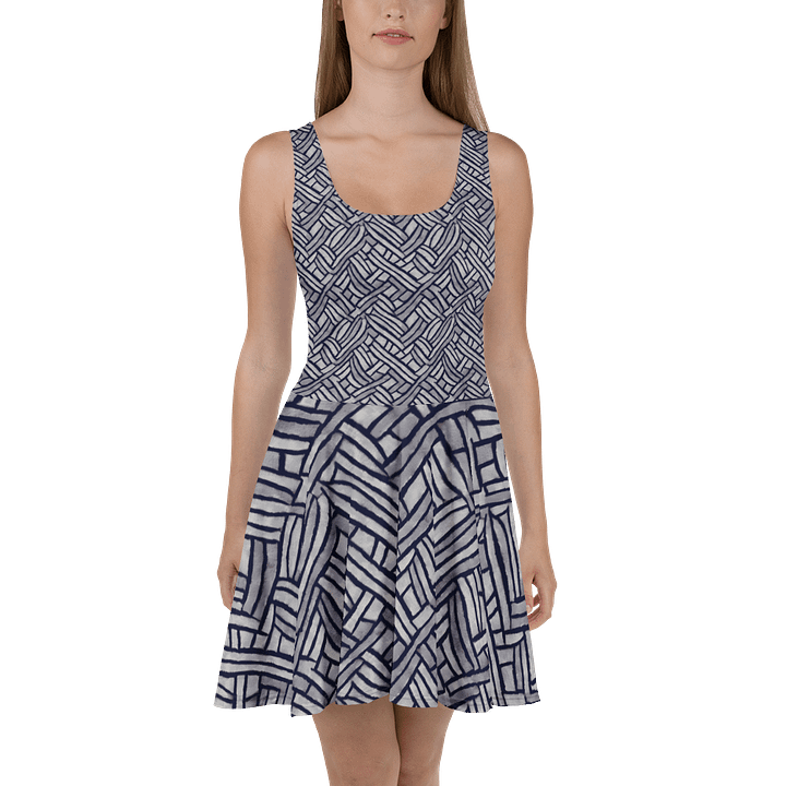 Grey Rectangles Scater Dress product image (2)