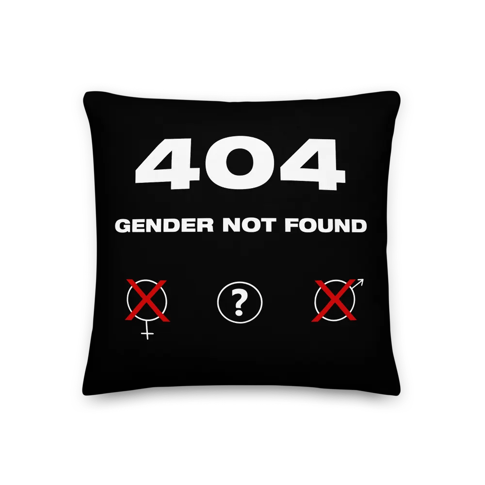 404 Gender Not Found Pillow product image (3)