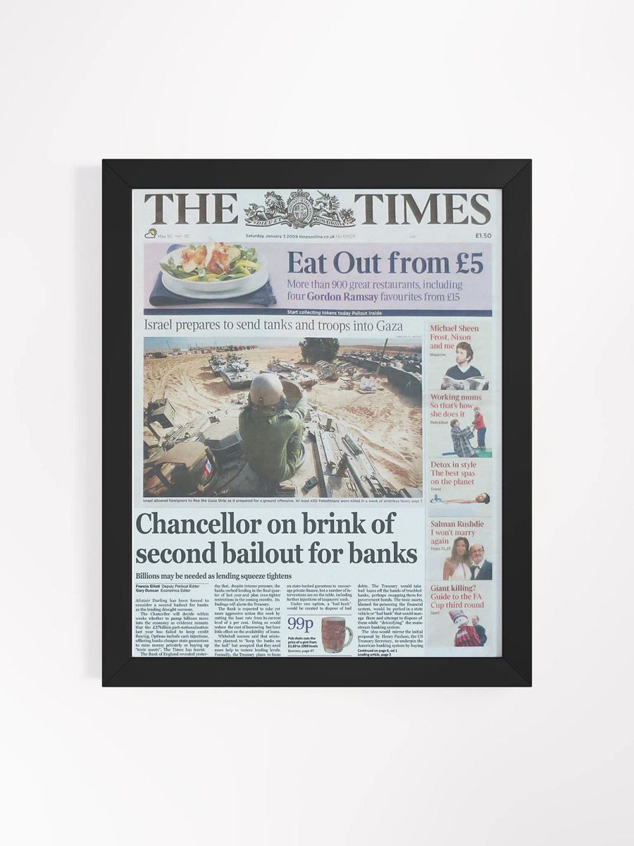 THE TIMES: Chancellor on brink of second bailout for banks product image (2)