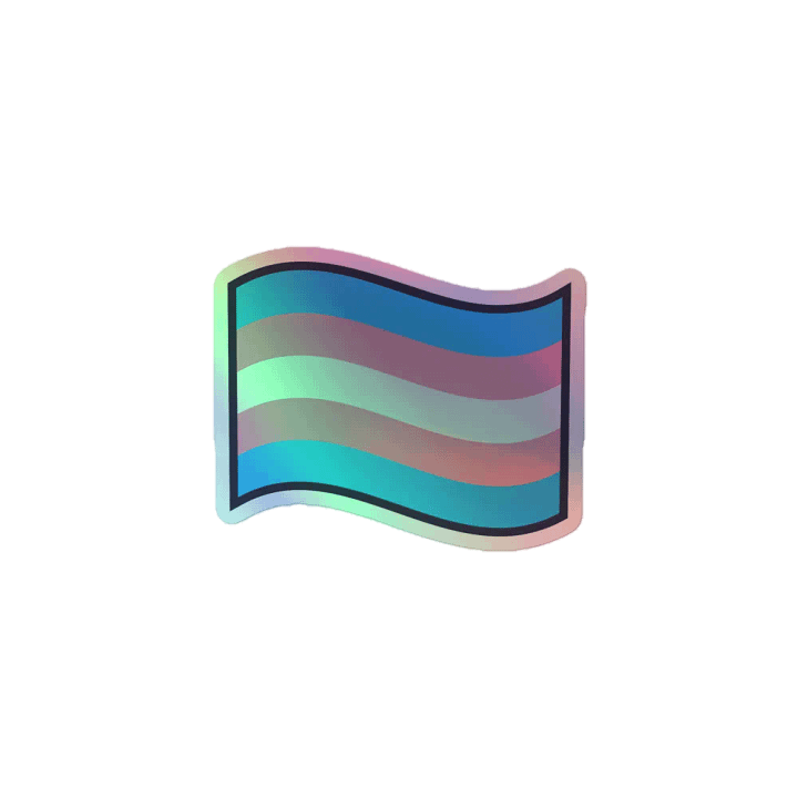 Holographic Stripes Sticker Sheet product image (1)