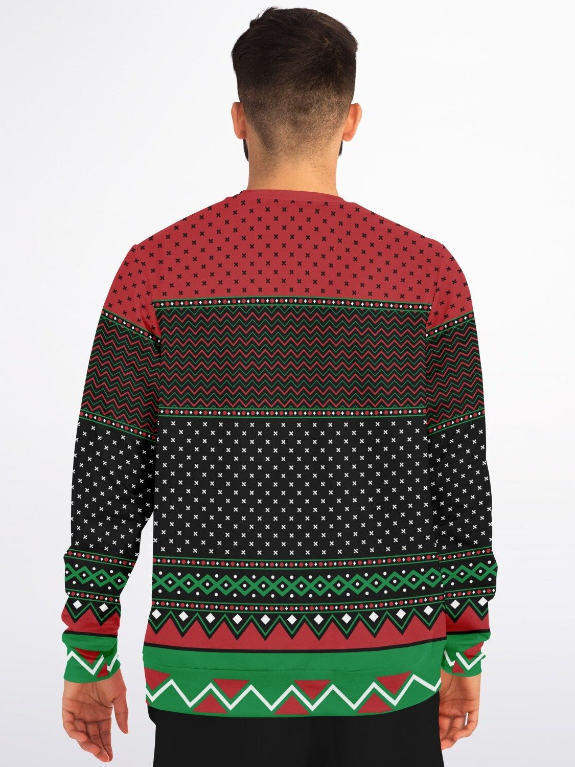 "Ask Your Mom If I'm Real" Funny Santa Christmas Sweatshirt | Unisex Holiday Humor Sweater | Christmas Party Outfit product image (6)