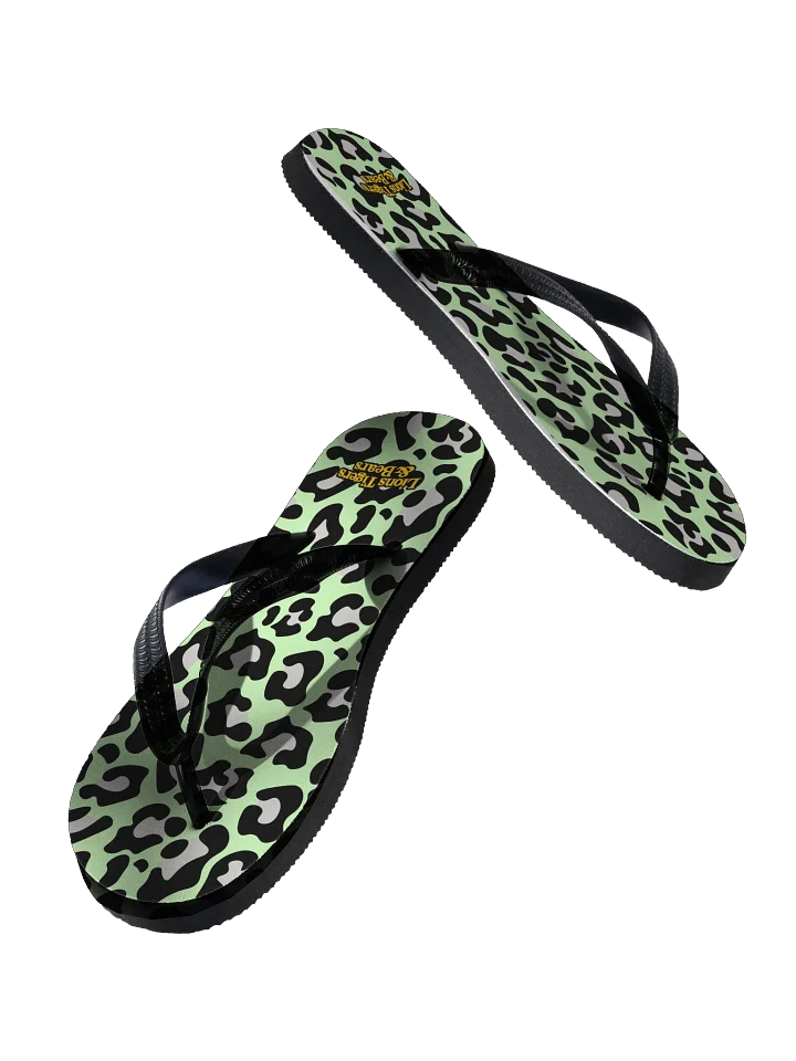 LTB Mint Cheetah Flip Flops product image (2)