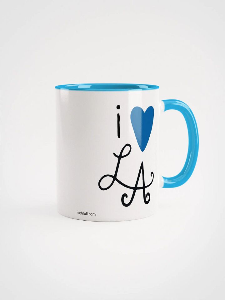 i ❤️ LA Mug w Blue Handle ~ Dodger Blue product image (1)