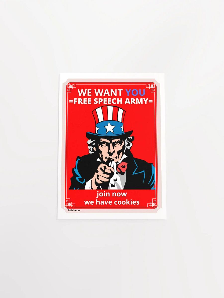 WE WANT YOU FOR FREE SPEECH ARMY product image (4)