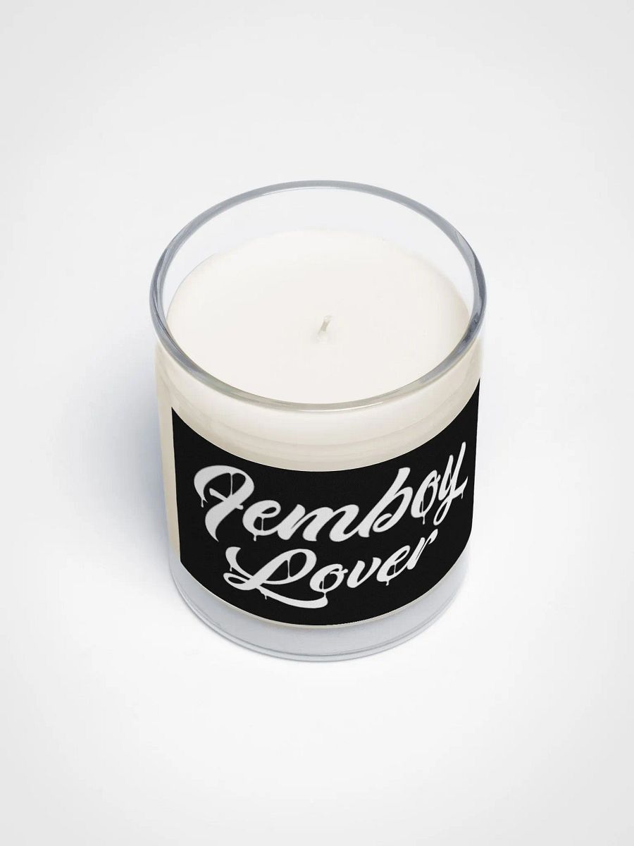 Femboy Lover (White Text) Unscented Candle product image (3)