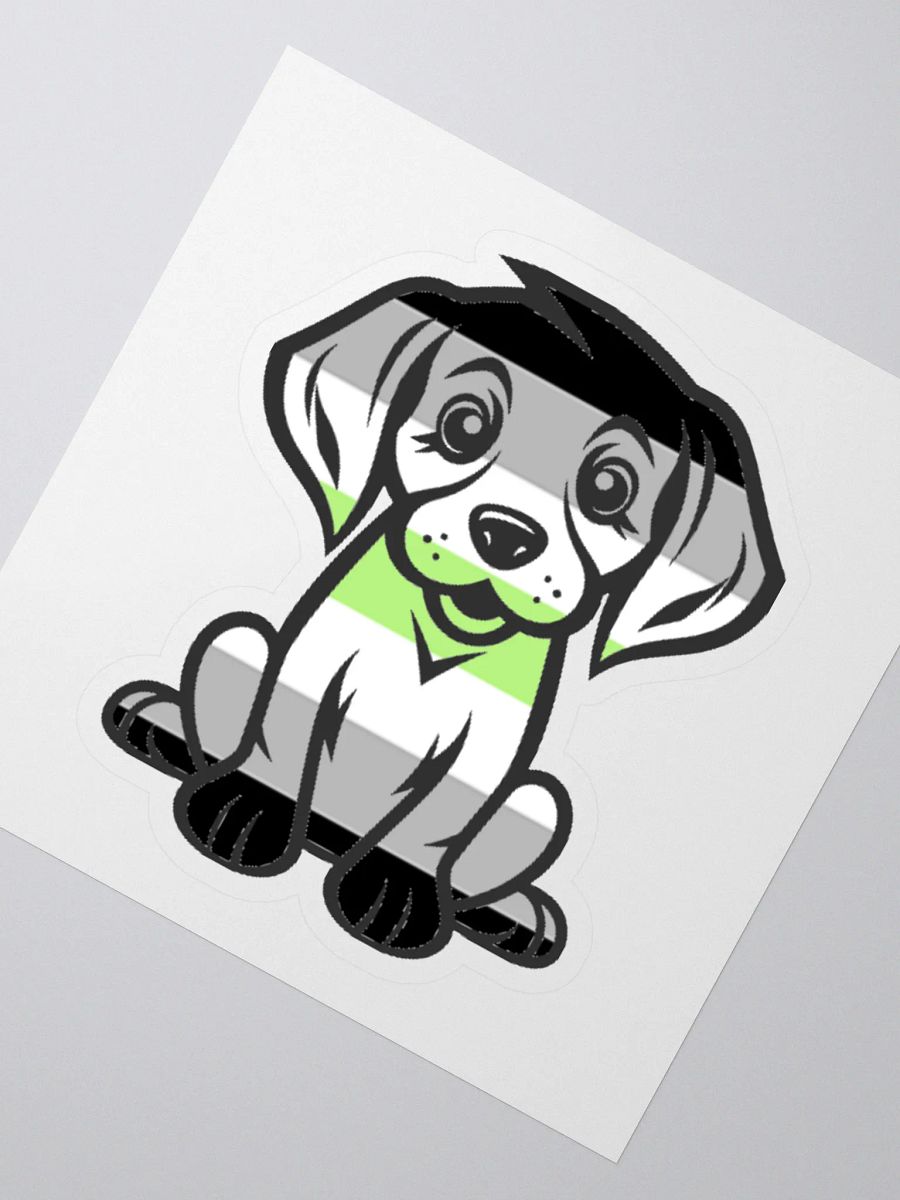 Agender Pride Puppy Sticker product image (2)