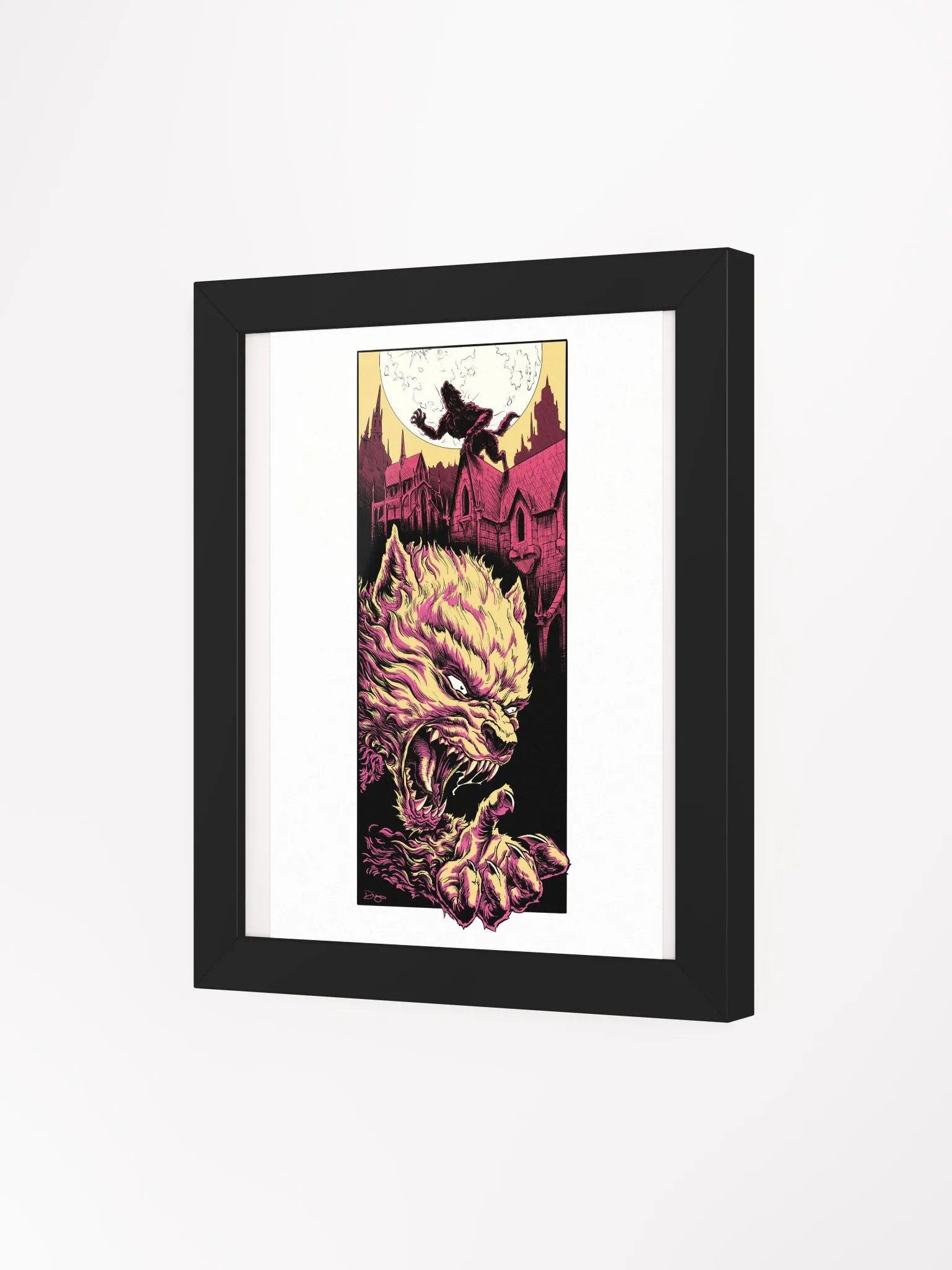 Wolfman Orange Framed Print product image (18)