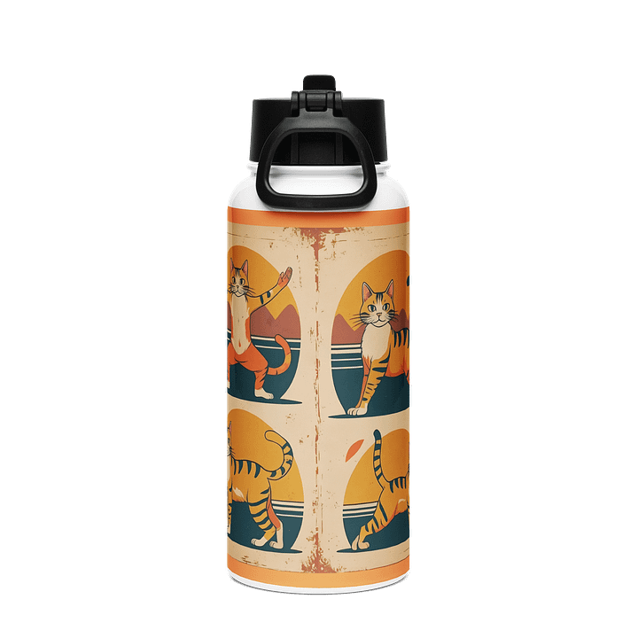 Zen Cats Stainless Steel Water Bottle product image (2)