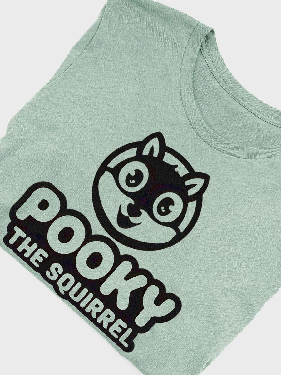 Super Soft and Flattering Tee: Official Pooky Logo, both on front and back. Green product image (5)