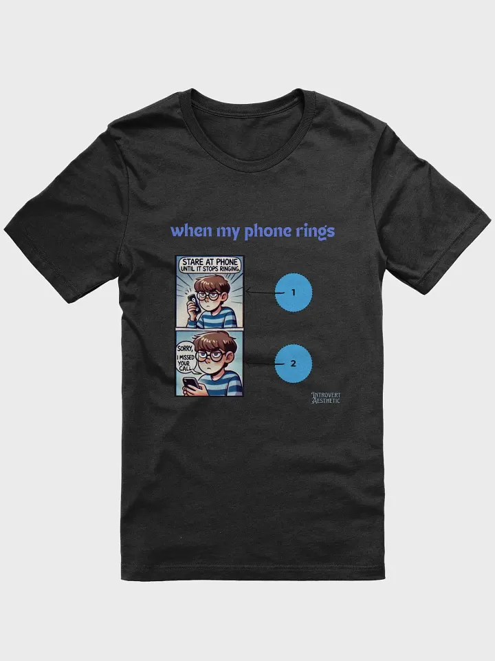 Phone Call Comic Print T-Shirt product image (1)
