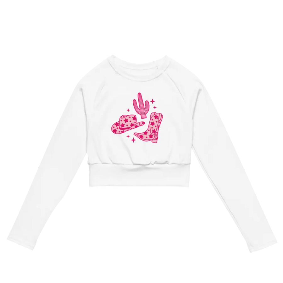 Star Cowgirl Recycled Long Sleeve Crop Top product image (2)