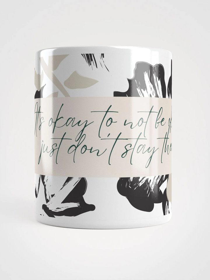 Floral Affirmation White Glossy Mug product image (1)